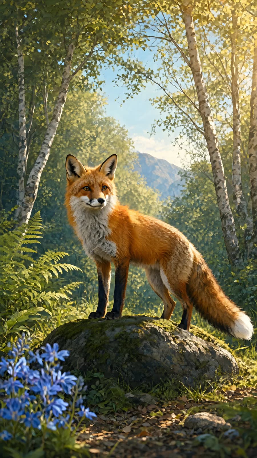 Red Fox in a Forest