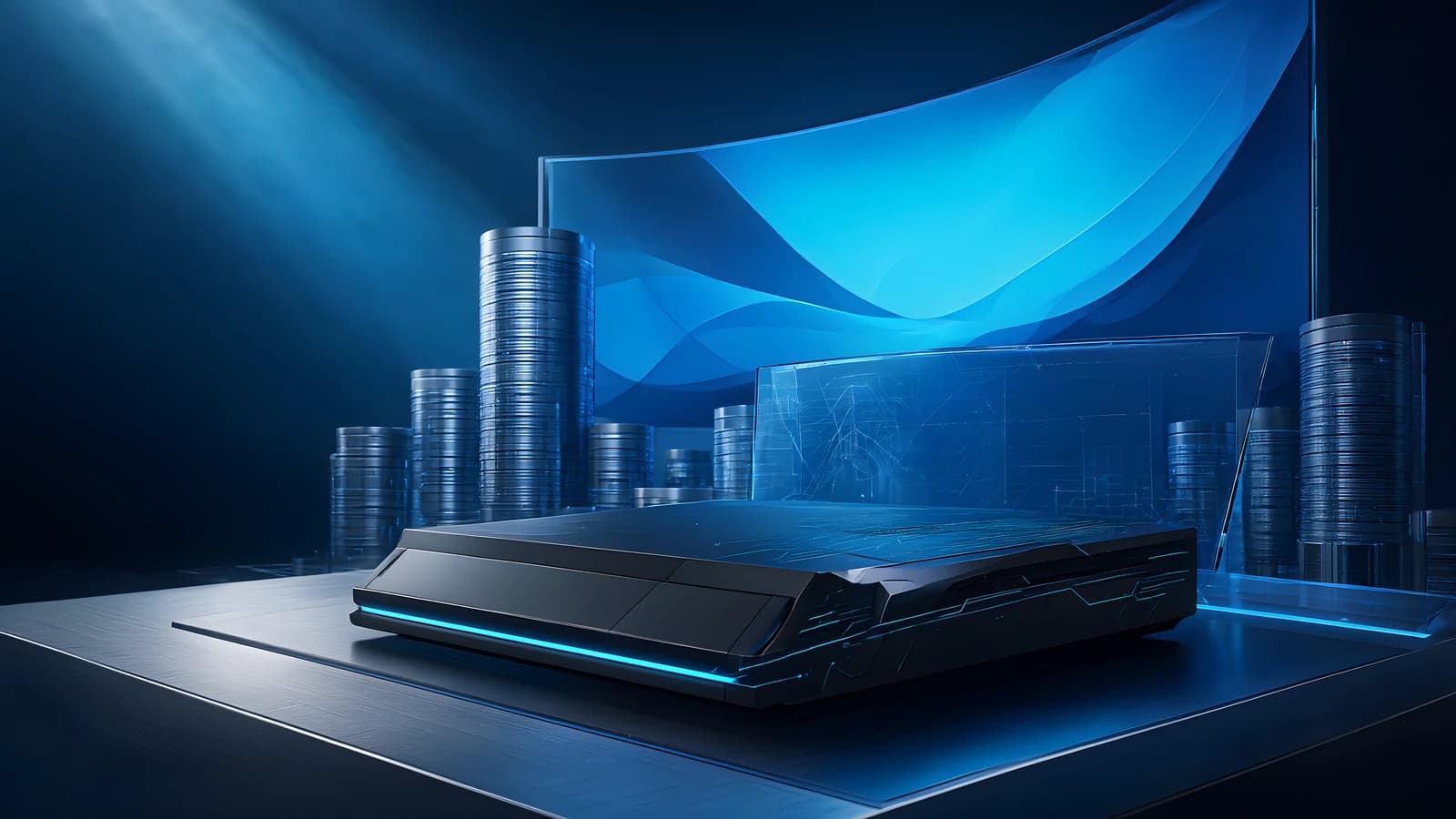 Futuristic Tech Display