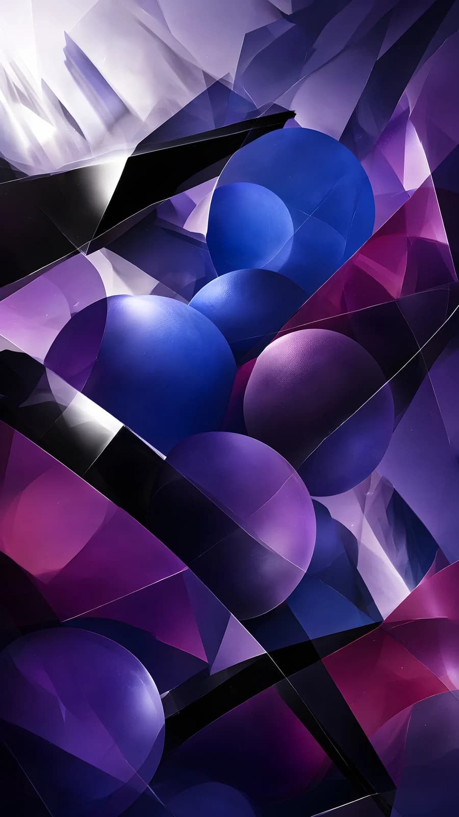 Abstract Purple Spheres
