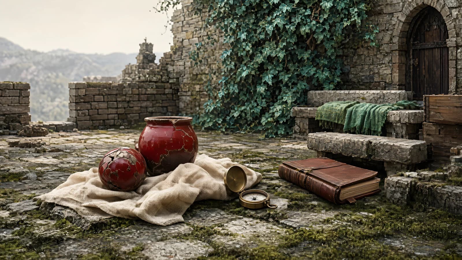 Ancient Ruins Still Life
