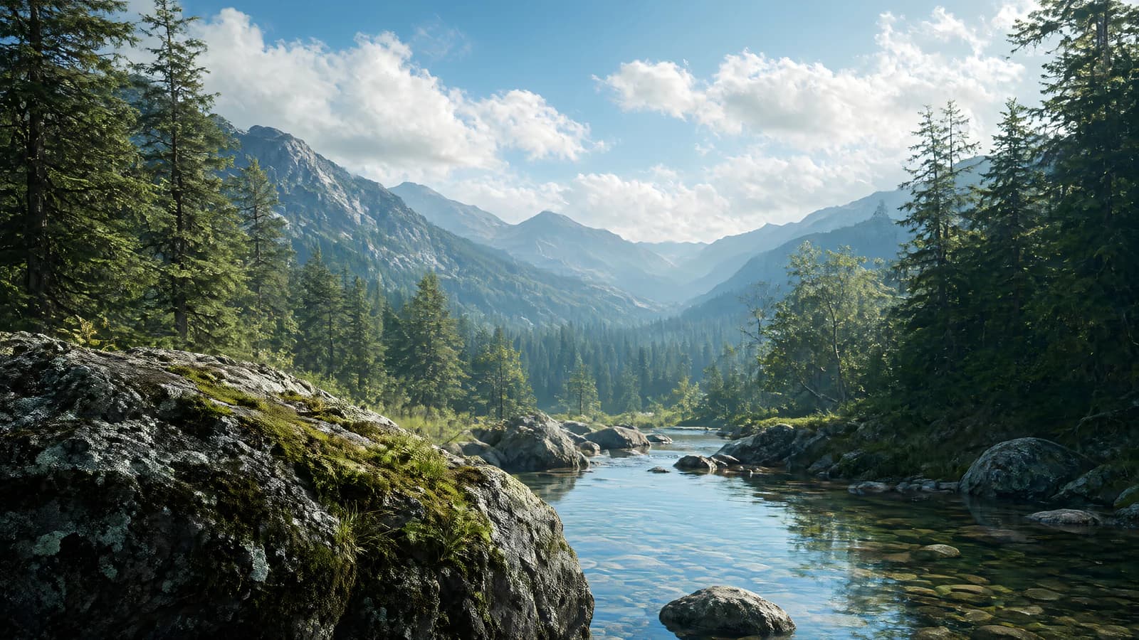 Mountain River Valley