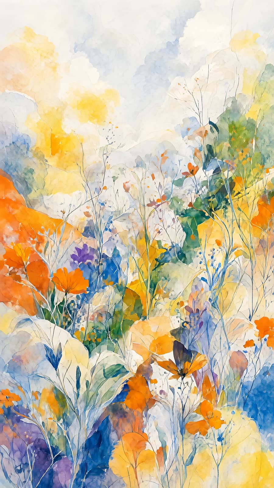 Watercolor Meadow