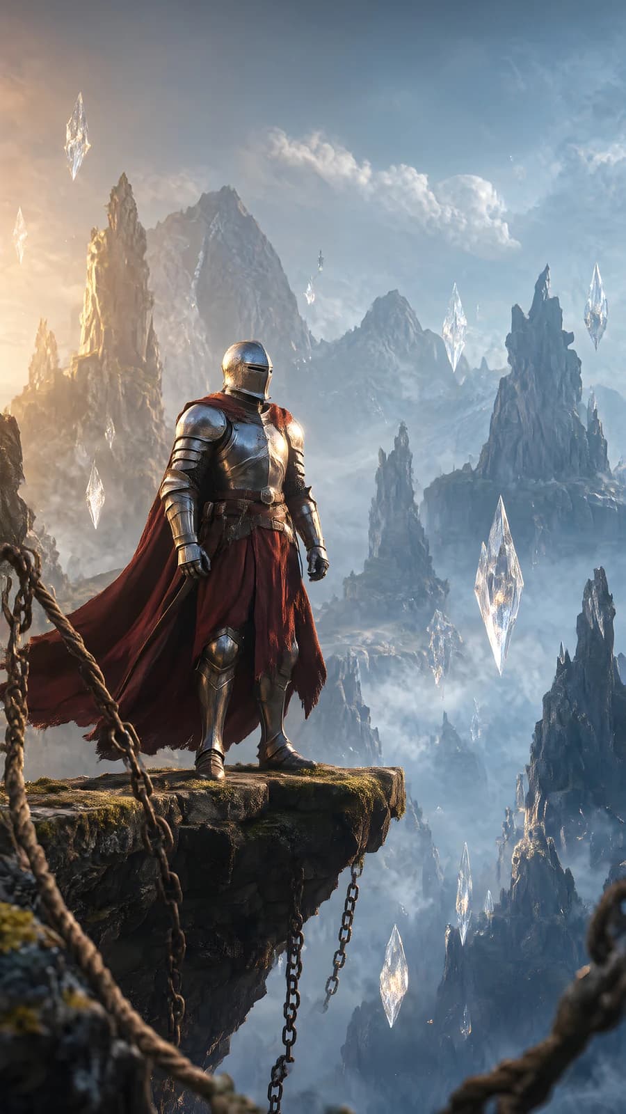 Knight on a Cliff