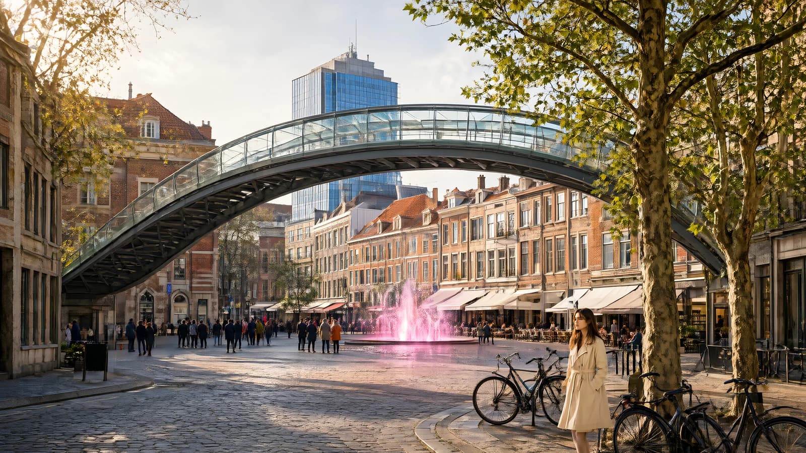 City Square with Glass Bridge