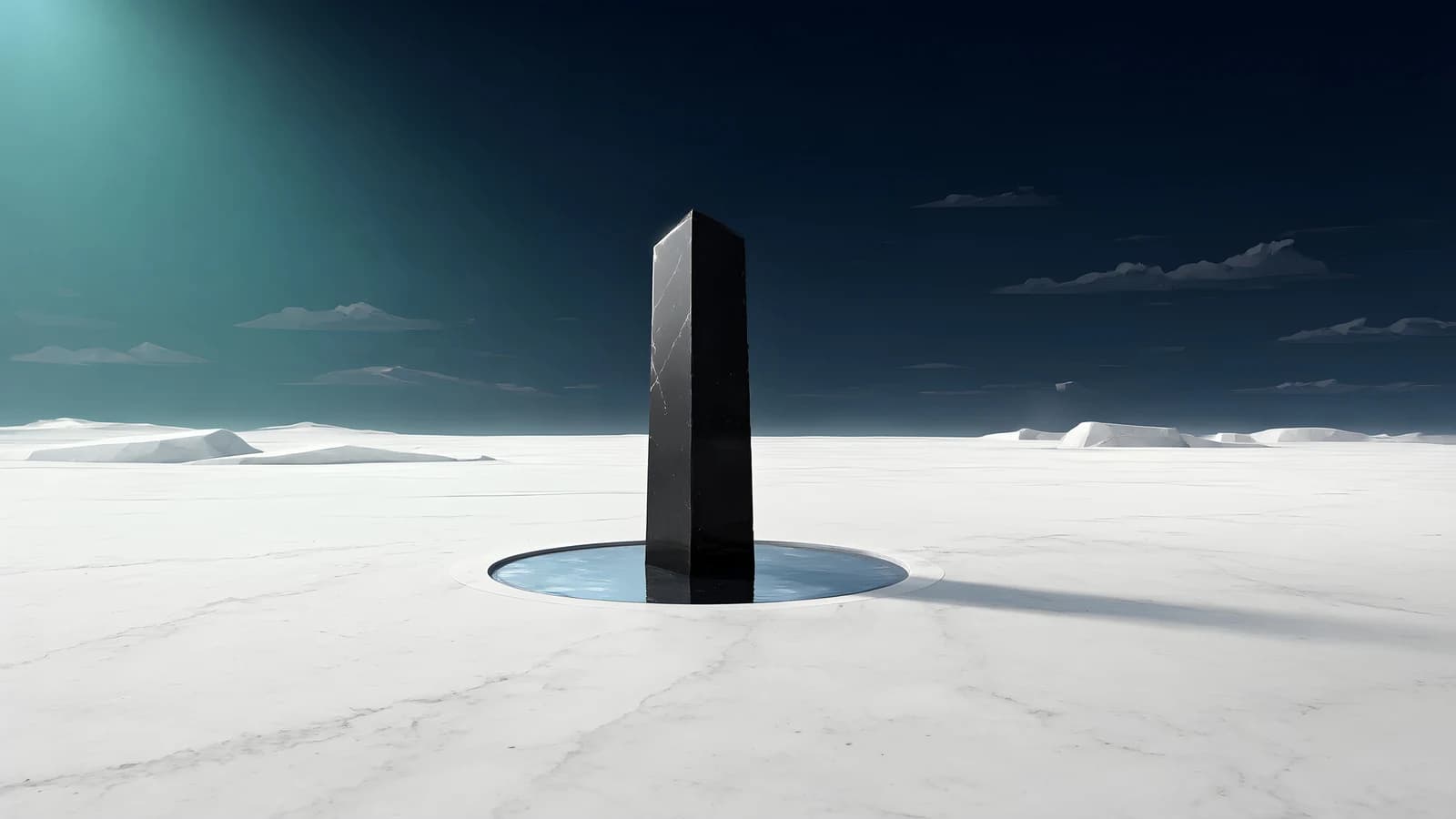 Monolith in a White Void