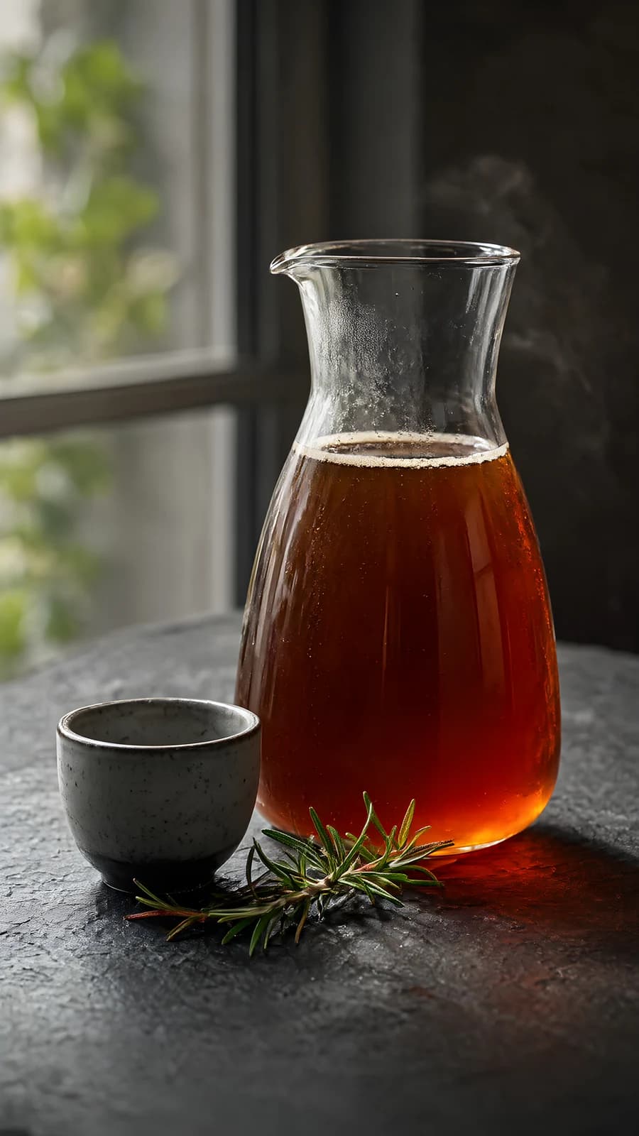 Amber Beverage Still Life