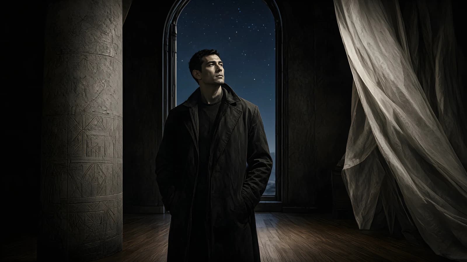 Man in a Dark Coat