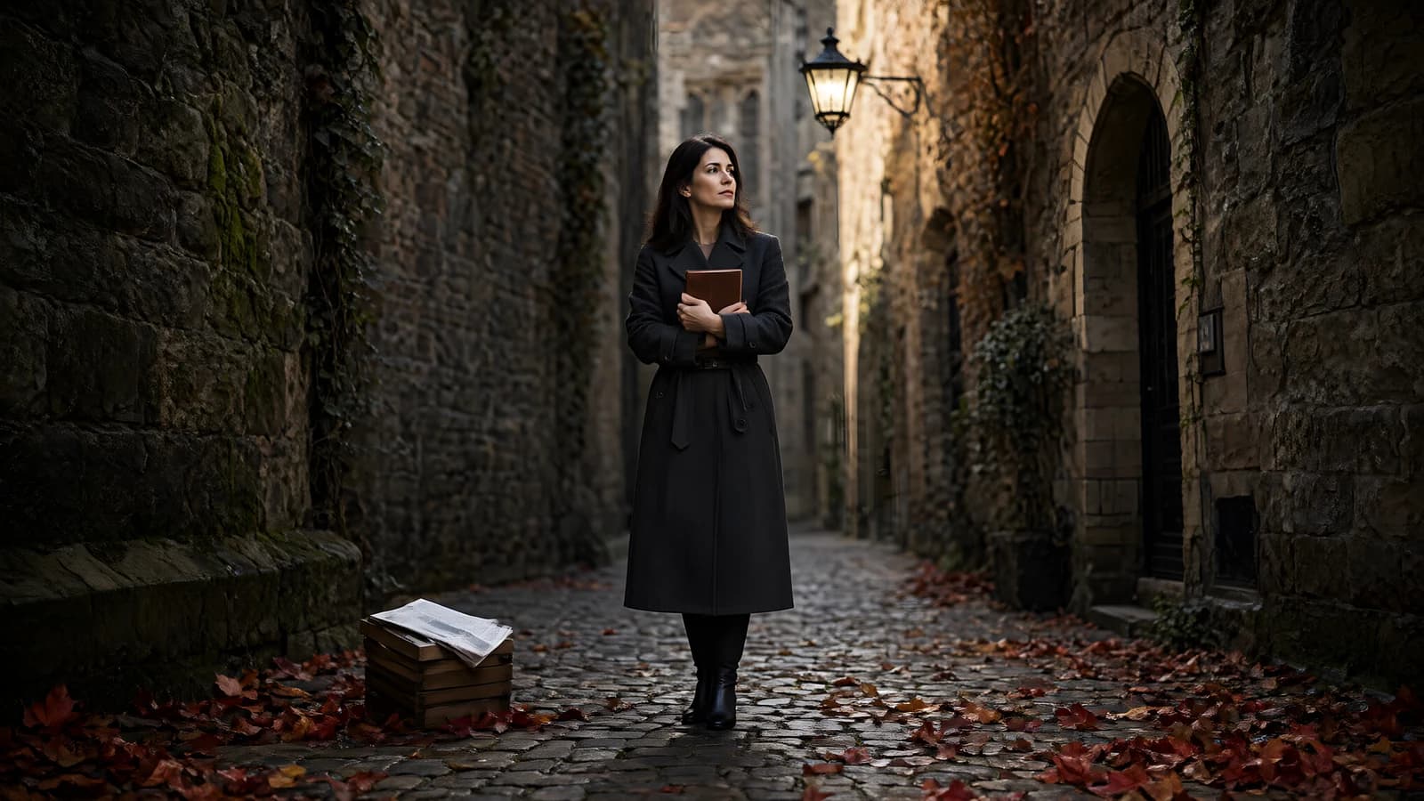 Woman in a Stone Alley
