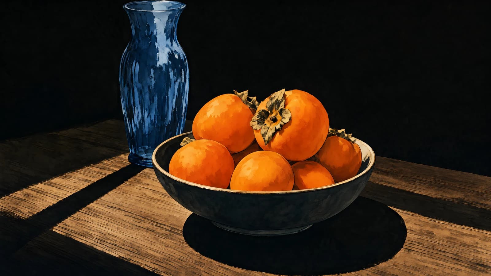 Still Life with Persimmons