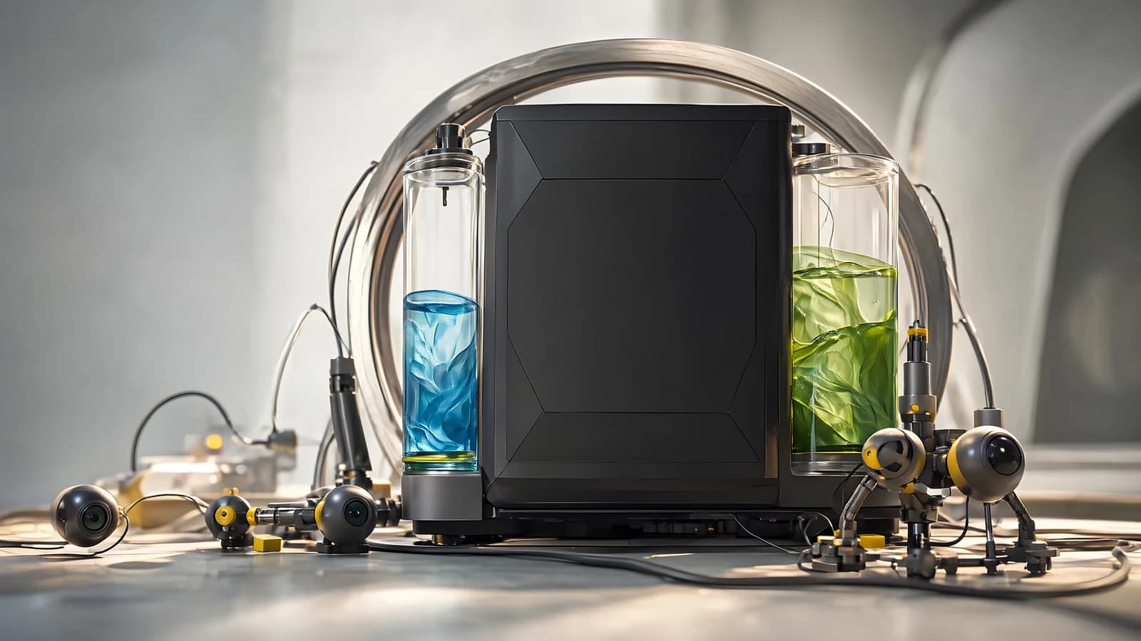 Lab Equipment with Fluid Tanks
