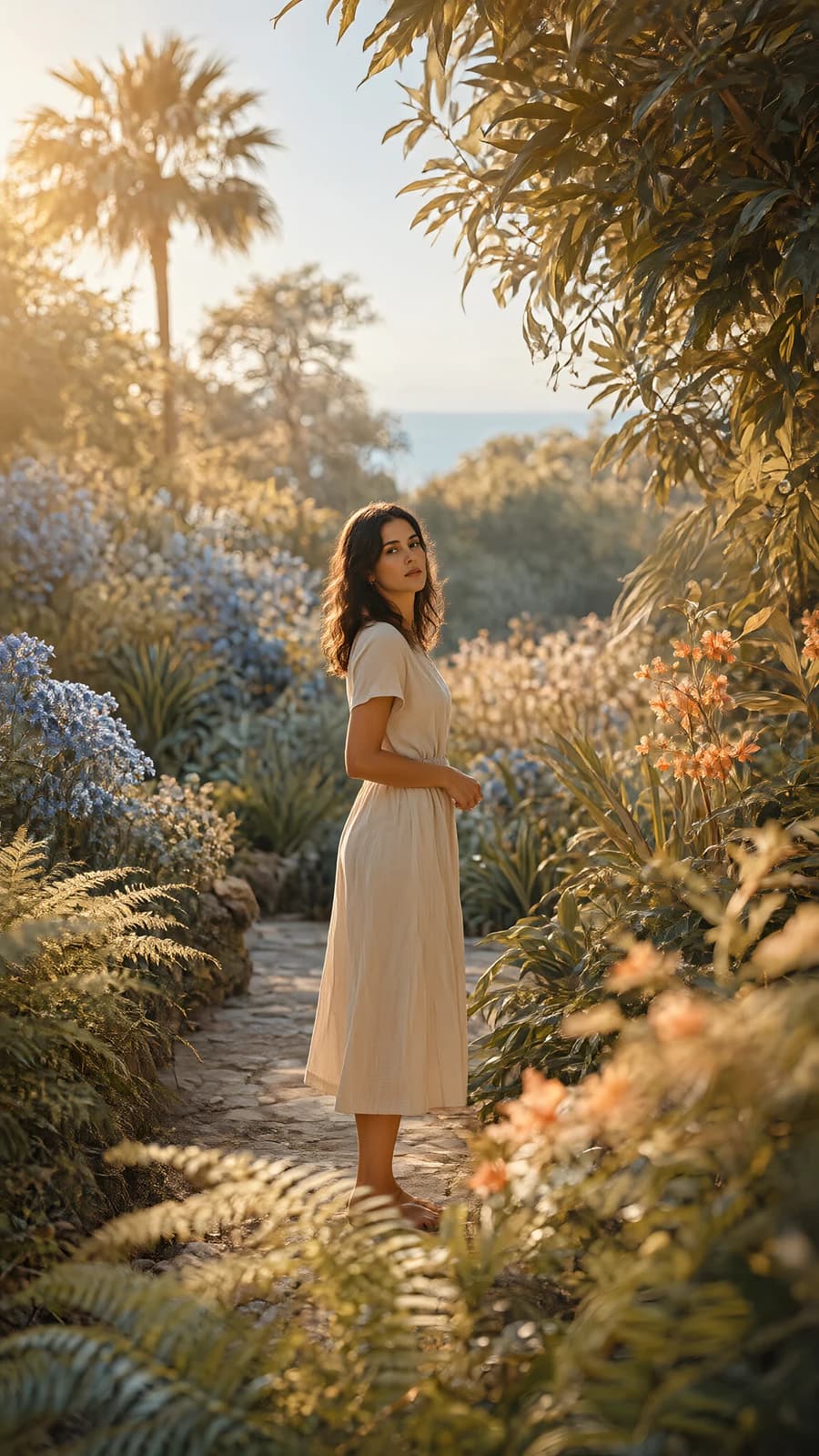 Woman in Garden