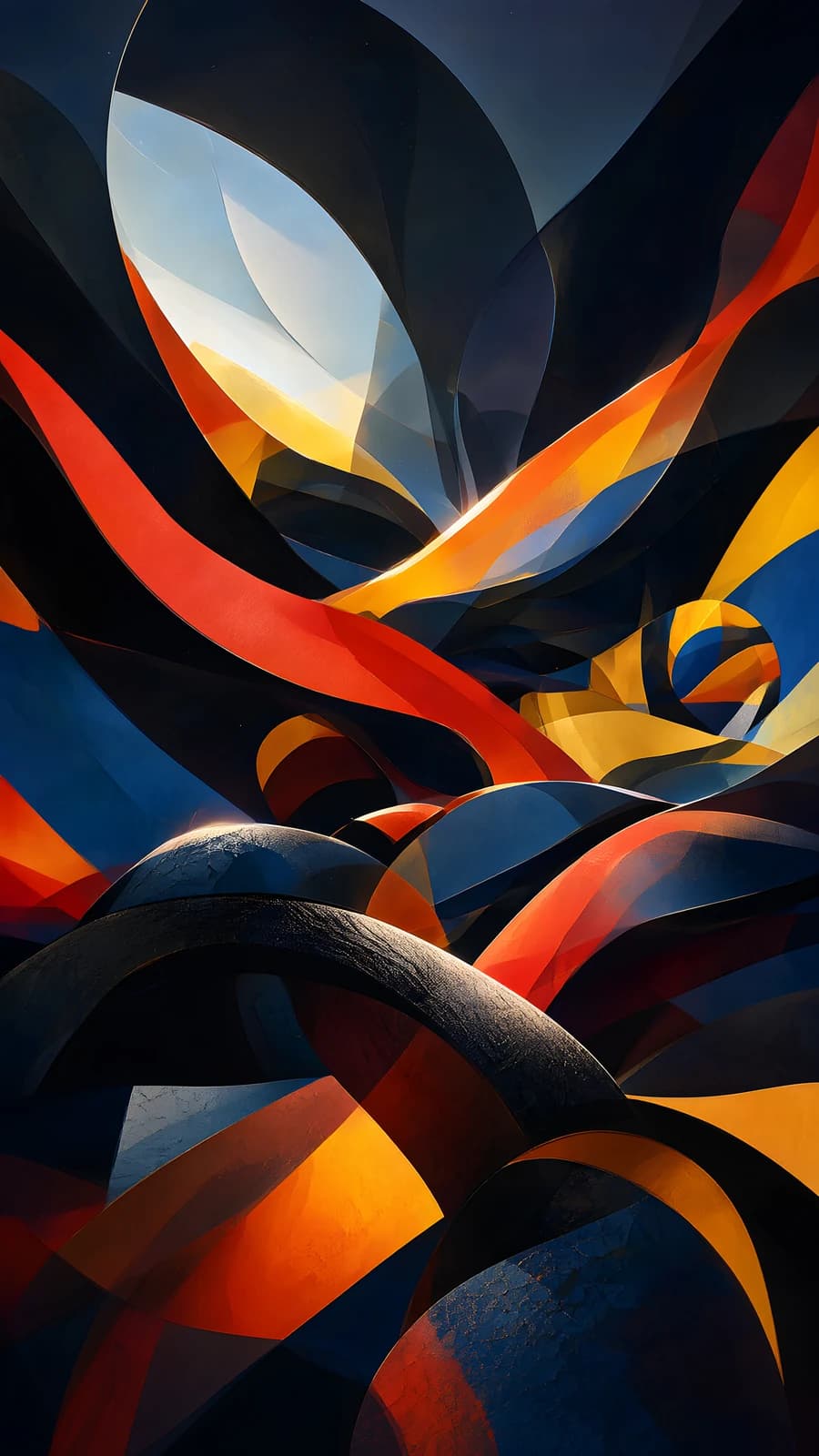 Abstract Geometric Swirls