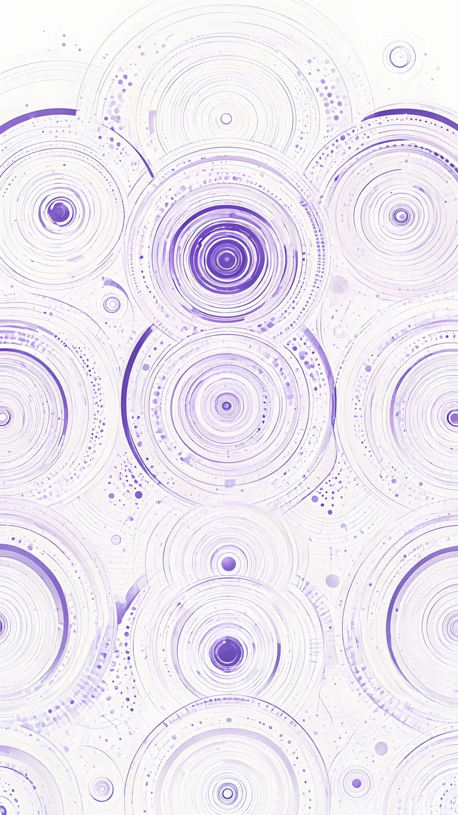 Purple Geometric Circles