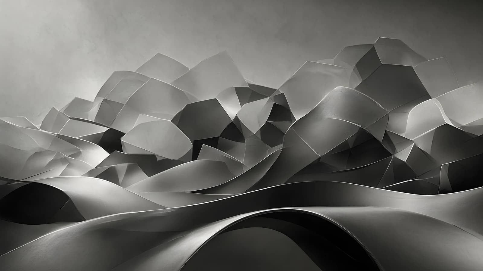Monochrome Abstract Terrain