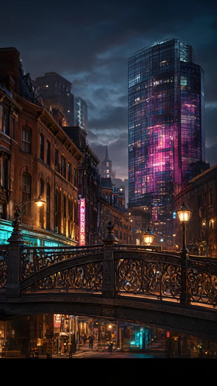 City Bridge at Night