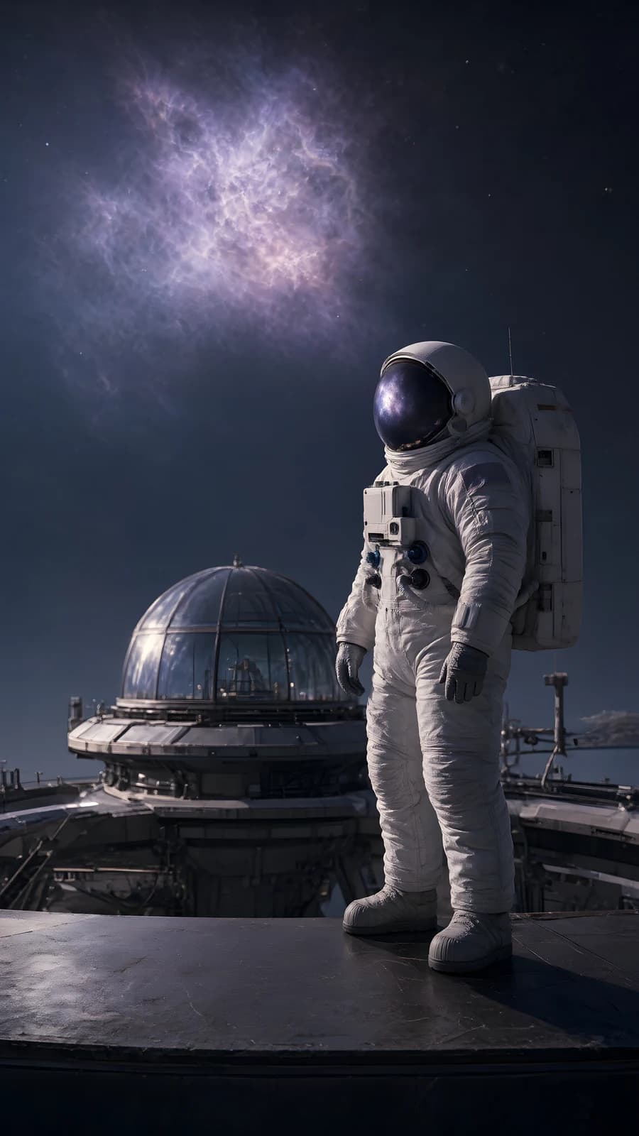 Astronaut on a Space Station