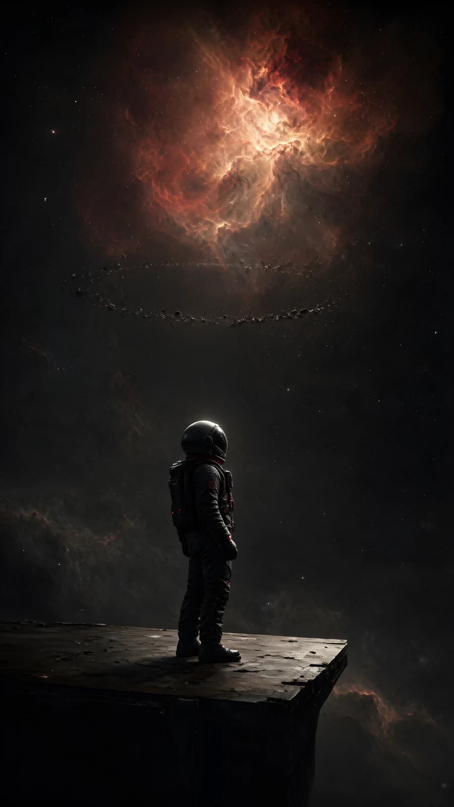 Astronaut on a Platform