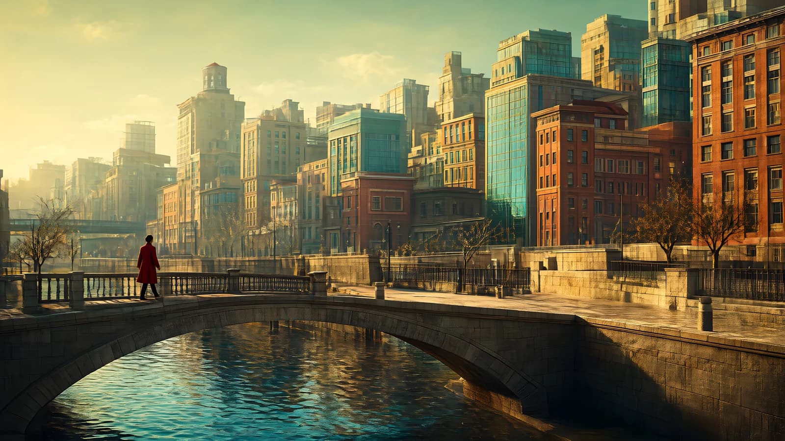 City Bridge at Golden Hour
