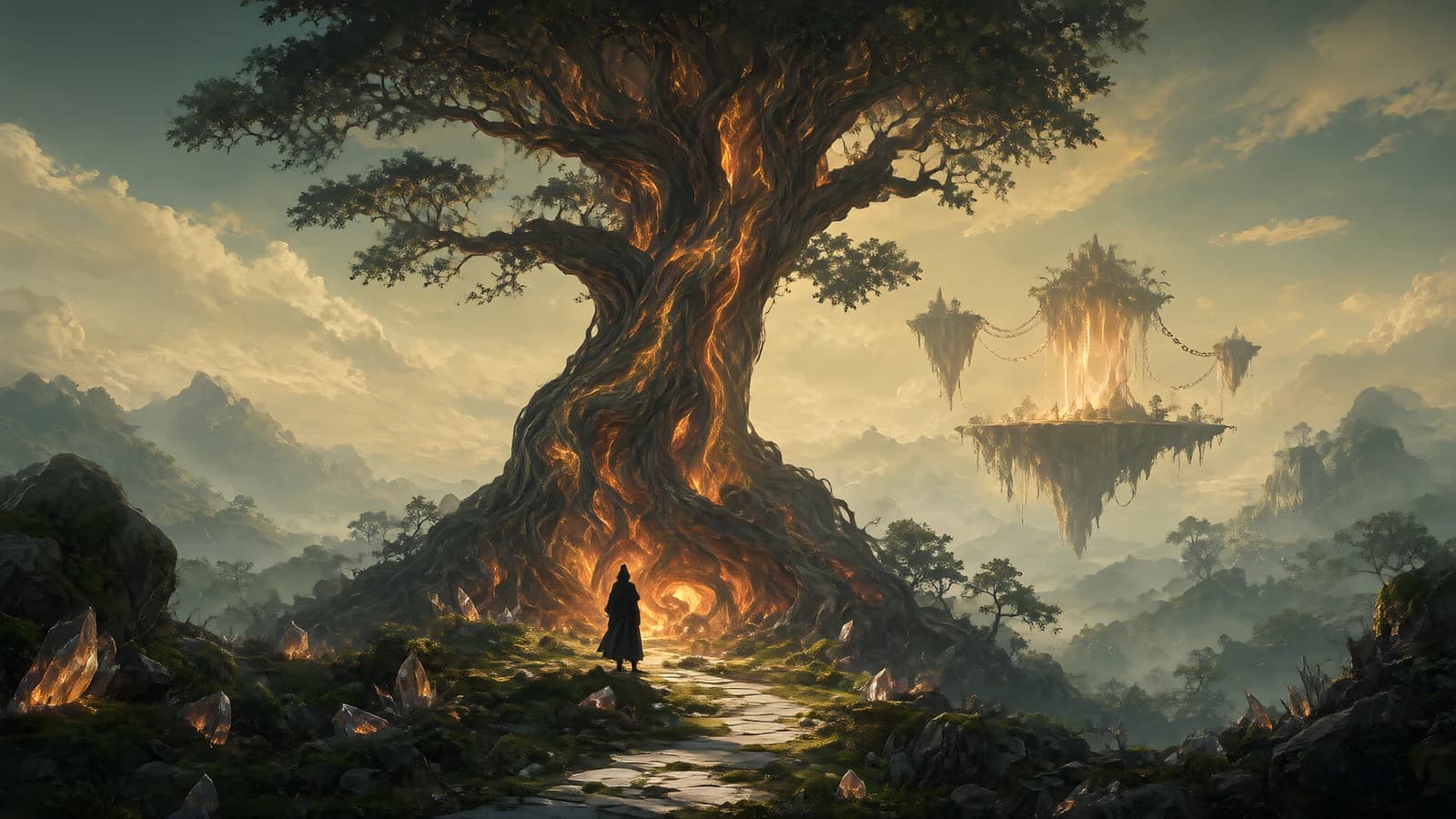 The Glowing World Tree