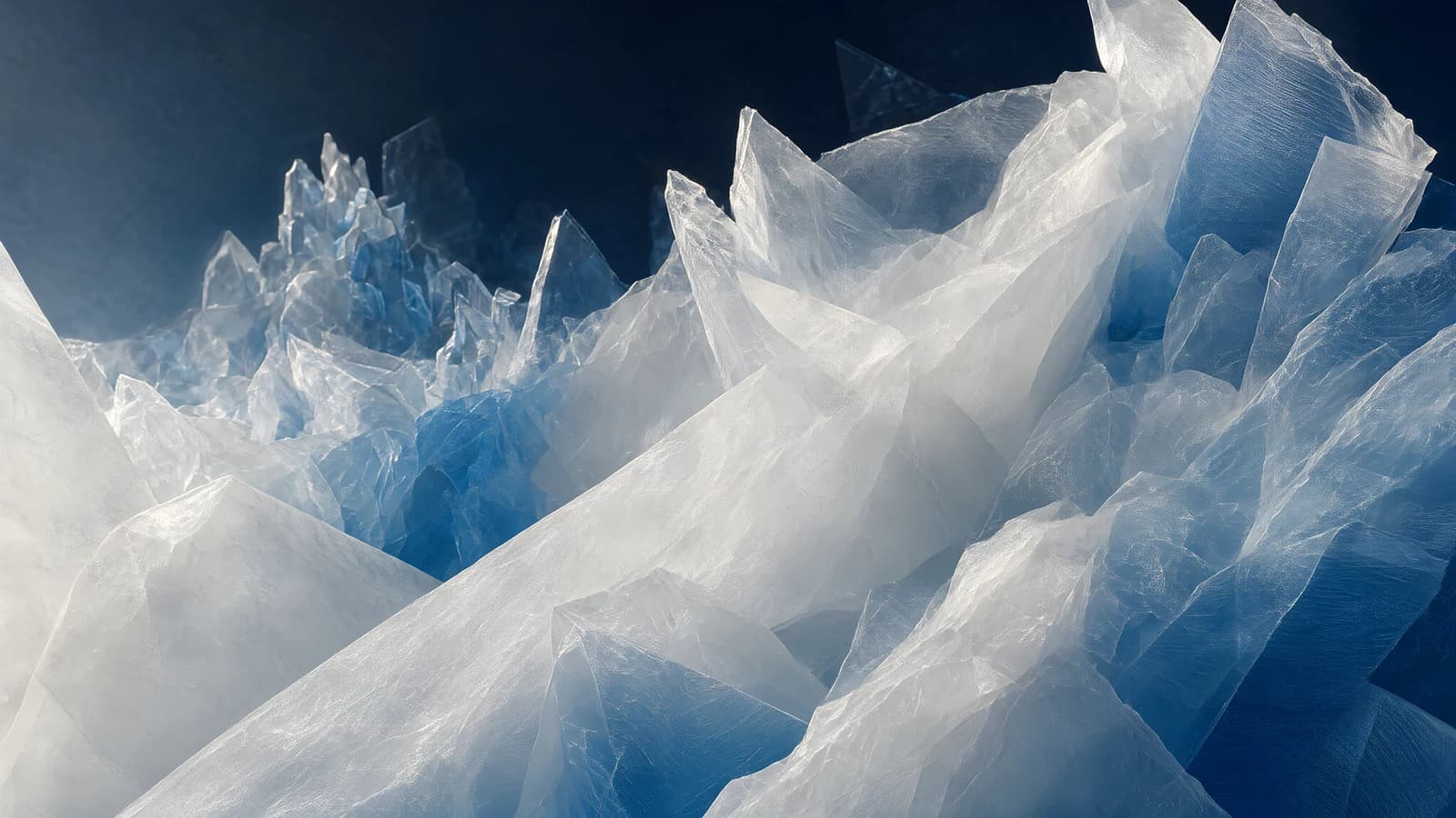 Blue Ice Crystals