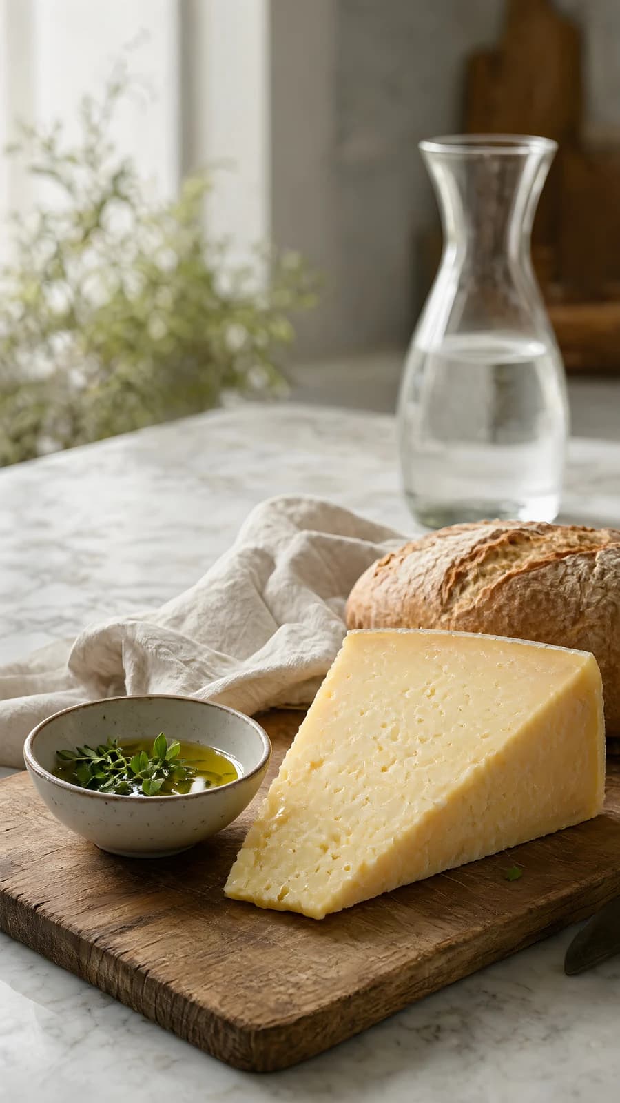 Cheese and Bread Still Life