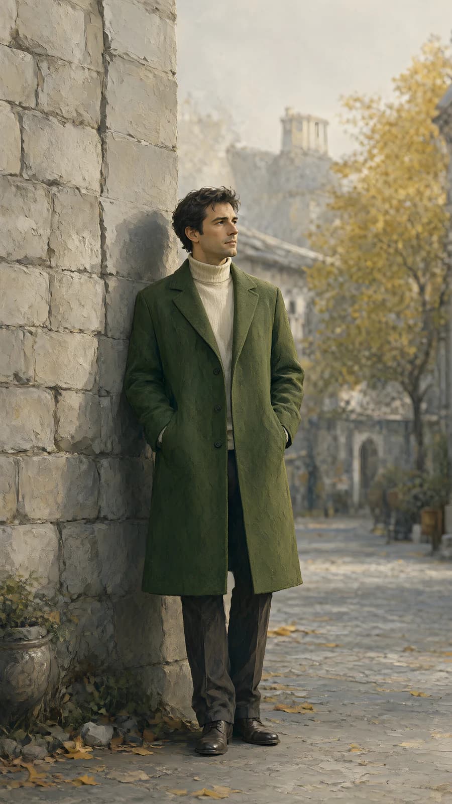 Man in Green Coat