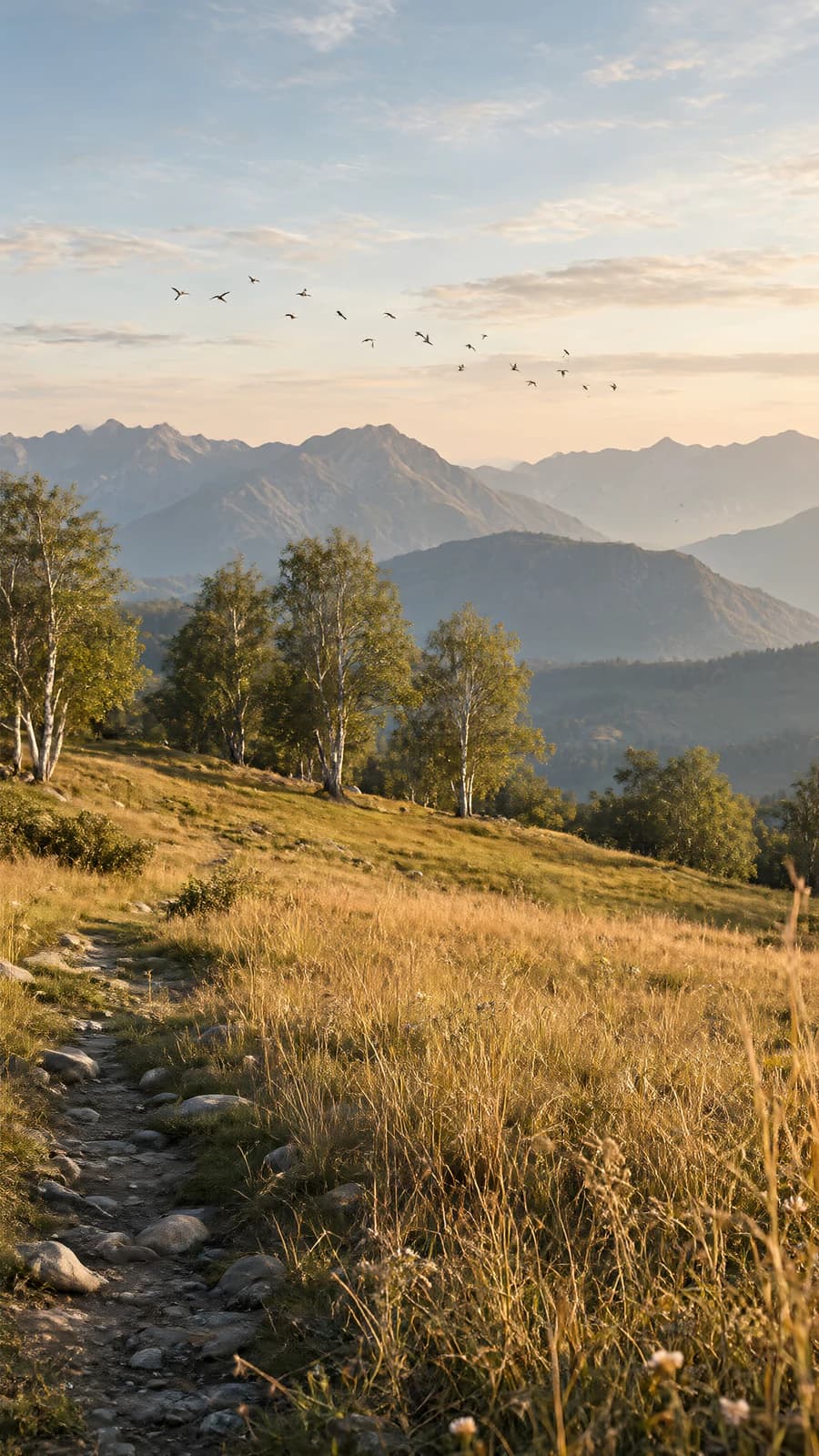 Mountain Meadow at Dusk