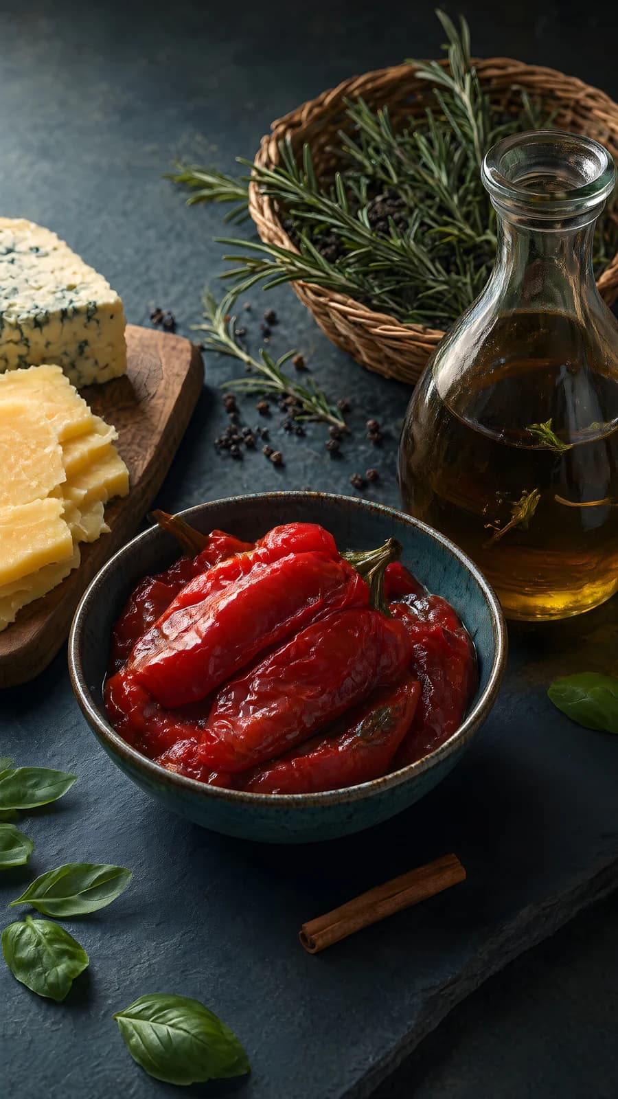 Roasted Peppers and Cheese