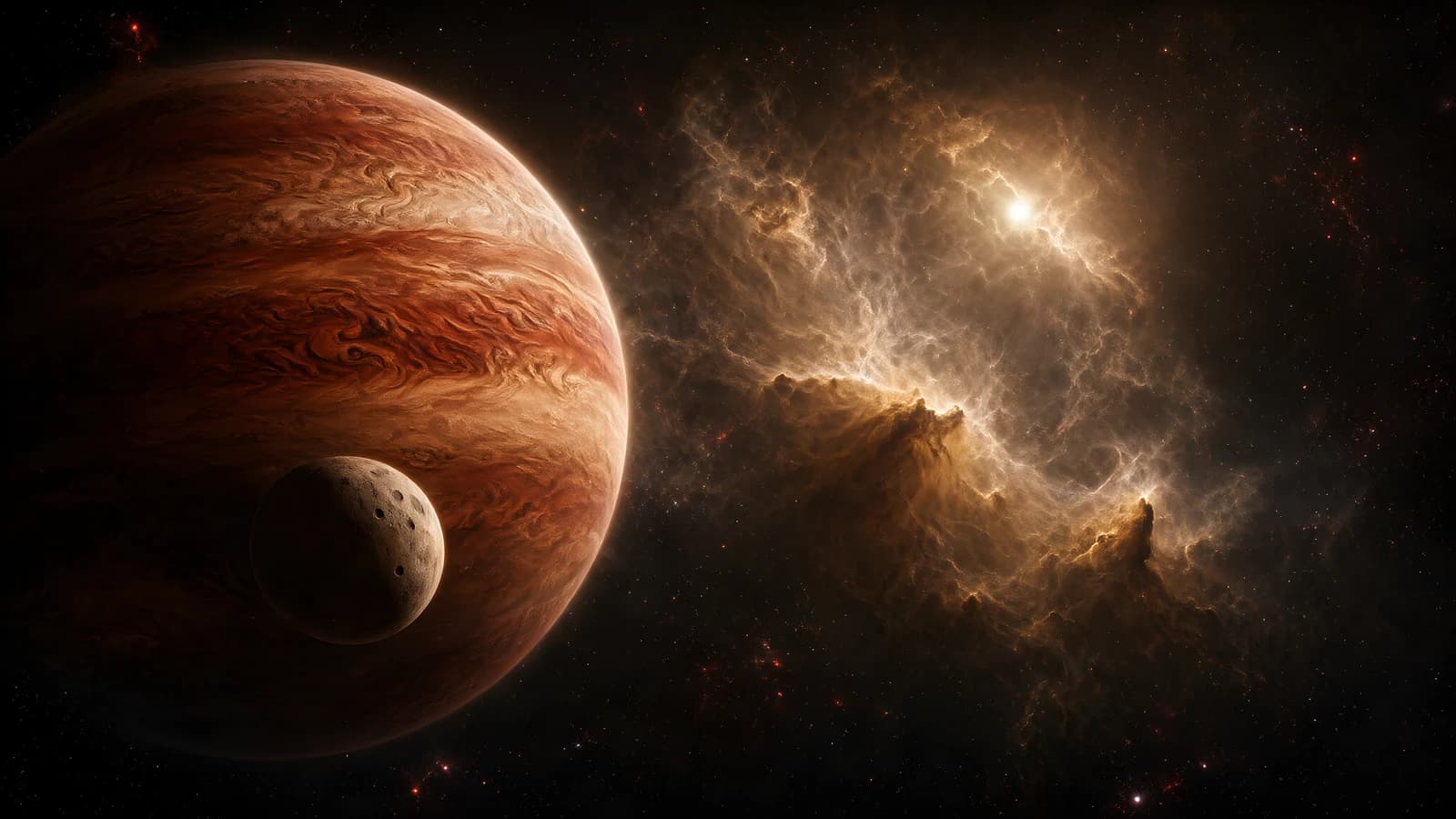 Gas Giant and Nebula