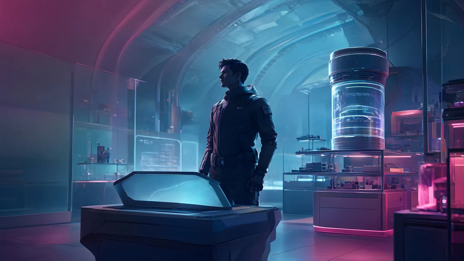 Sci-Fi Lab Interior