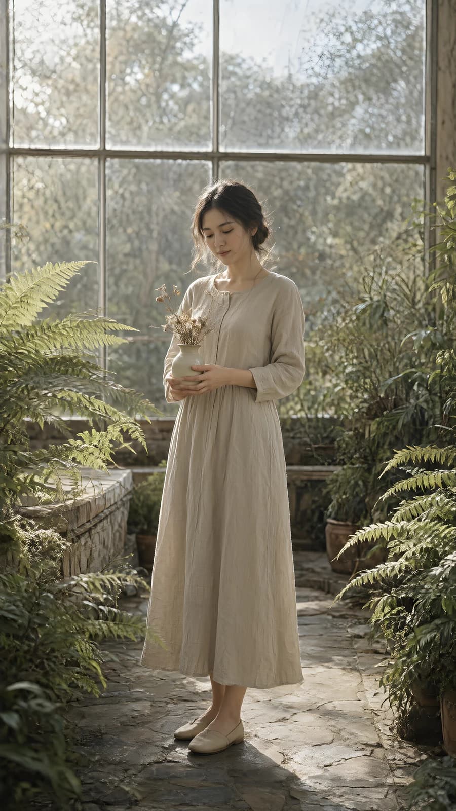 Woman in a Garden