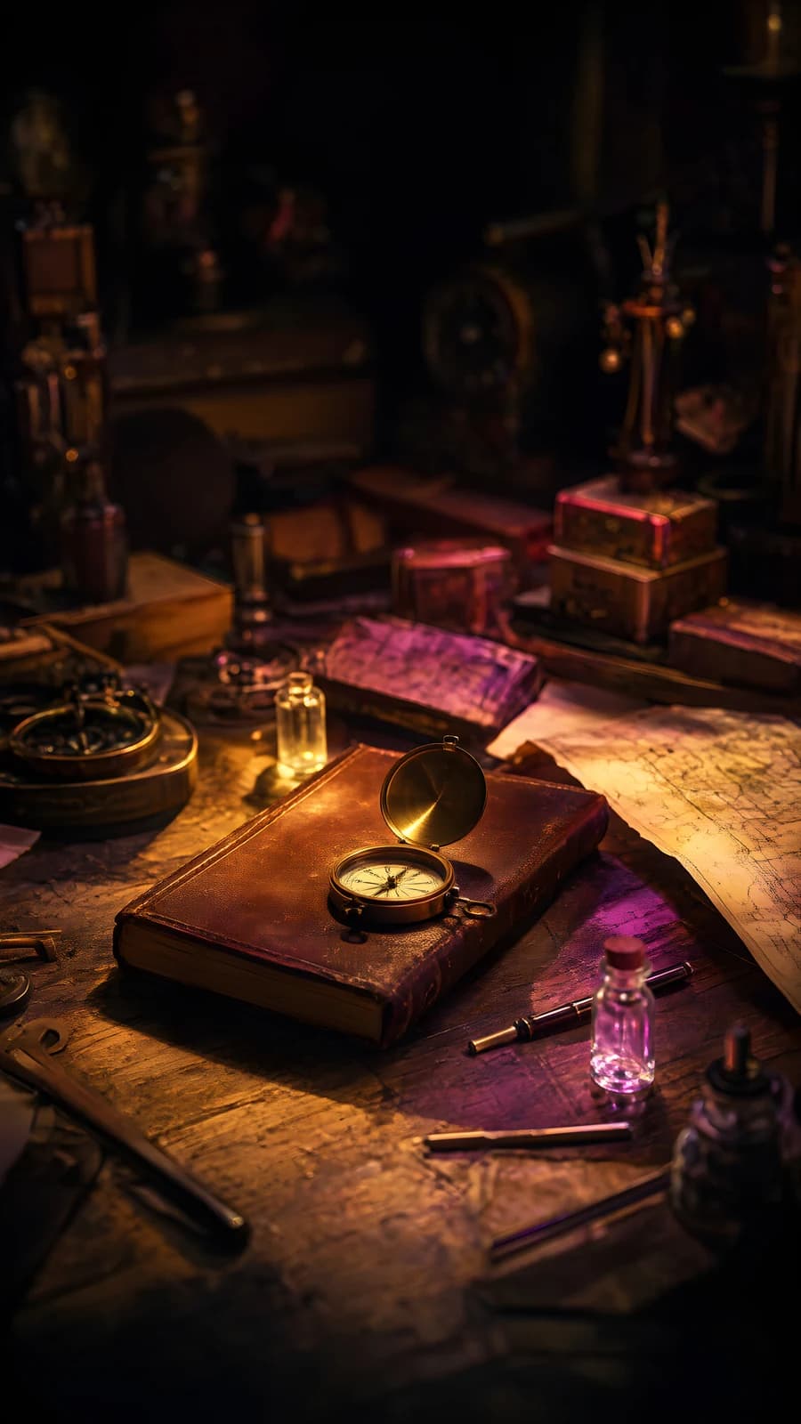 Vintage Explorer's Desk