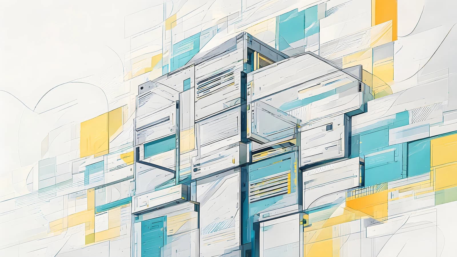 Abstract Architectural Blocks