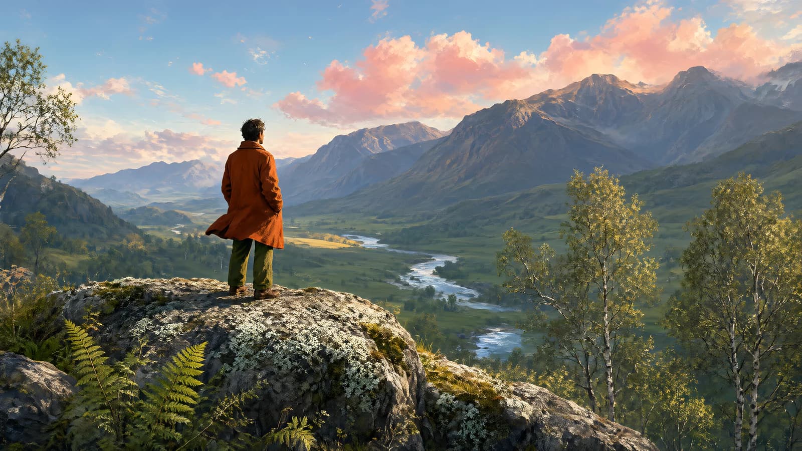 Man on a Cliff