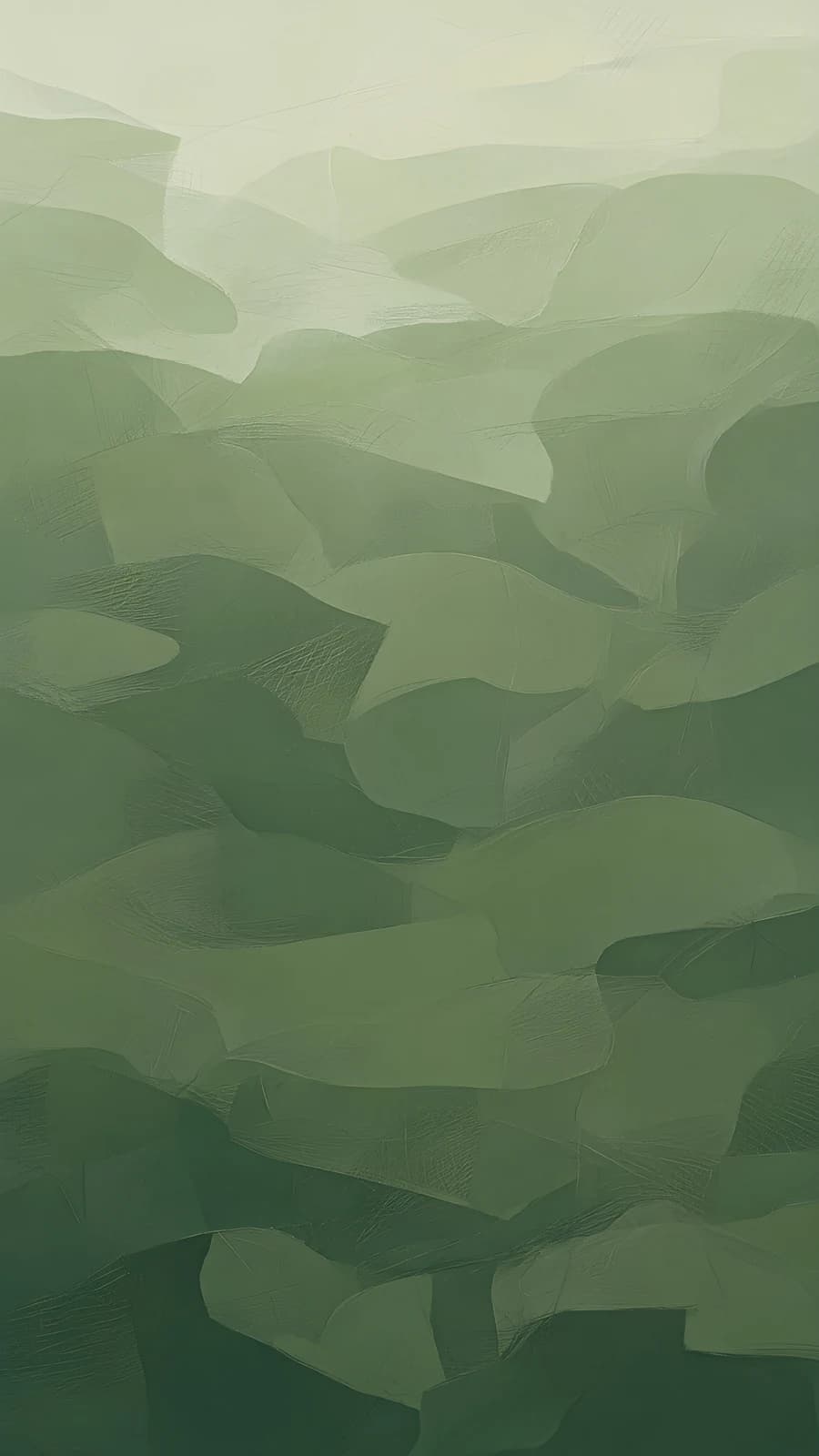 Abstract Green Layers