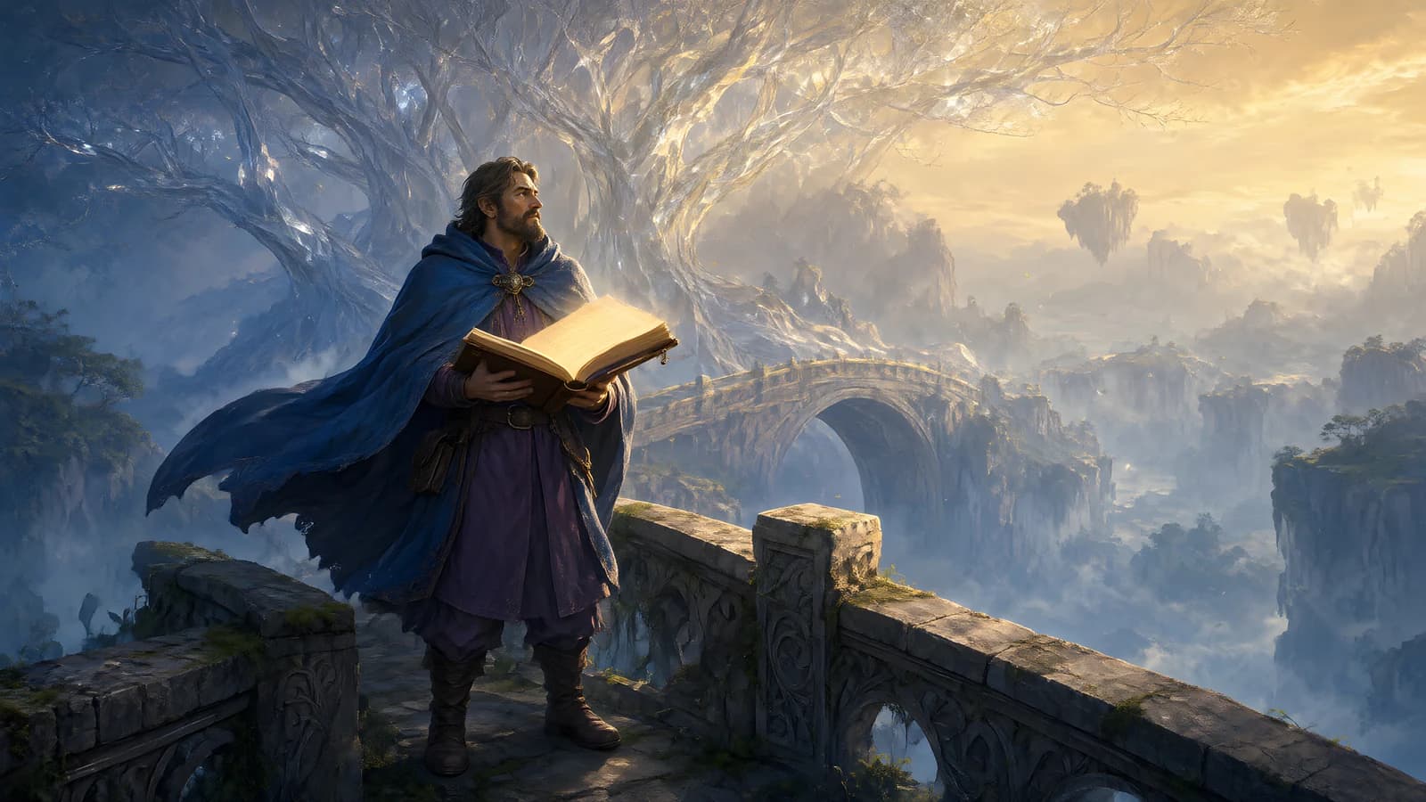 Scholar on a Misty Bridge