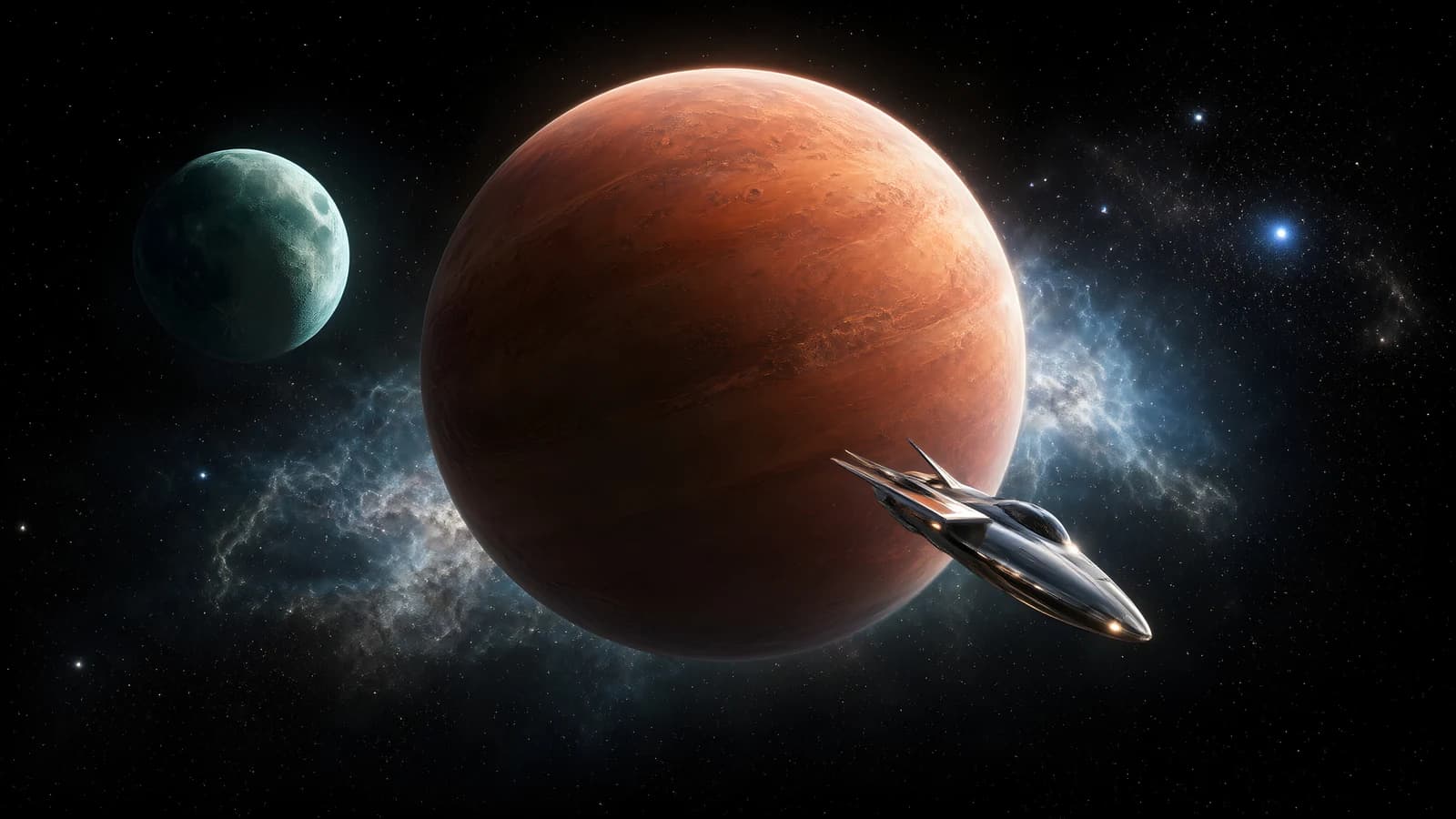 Spaceship in Deep Space