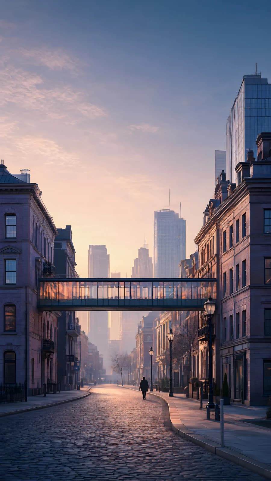 City Street at Dawn